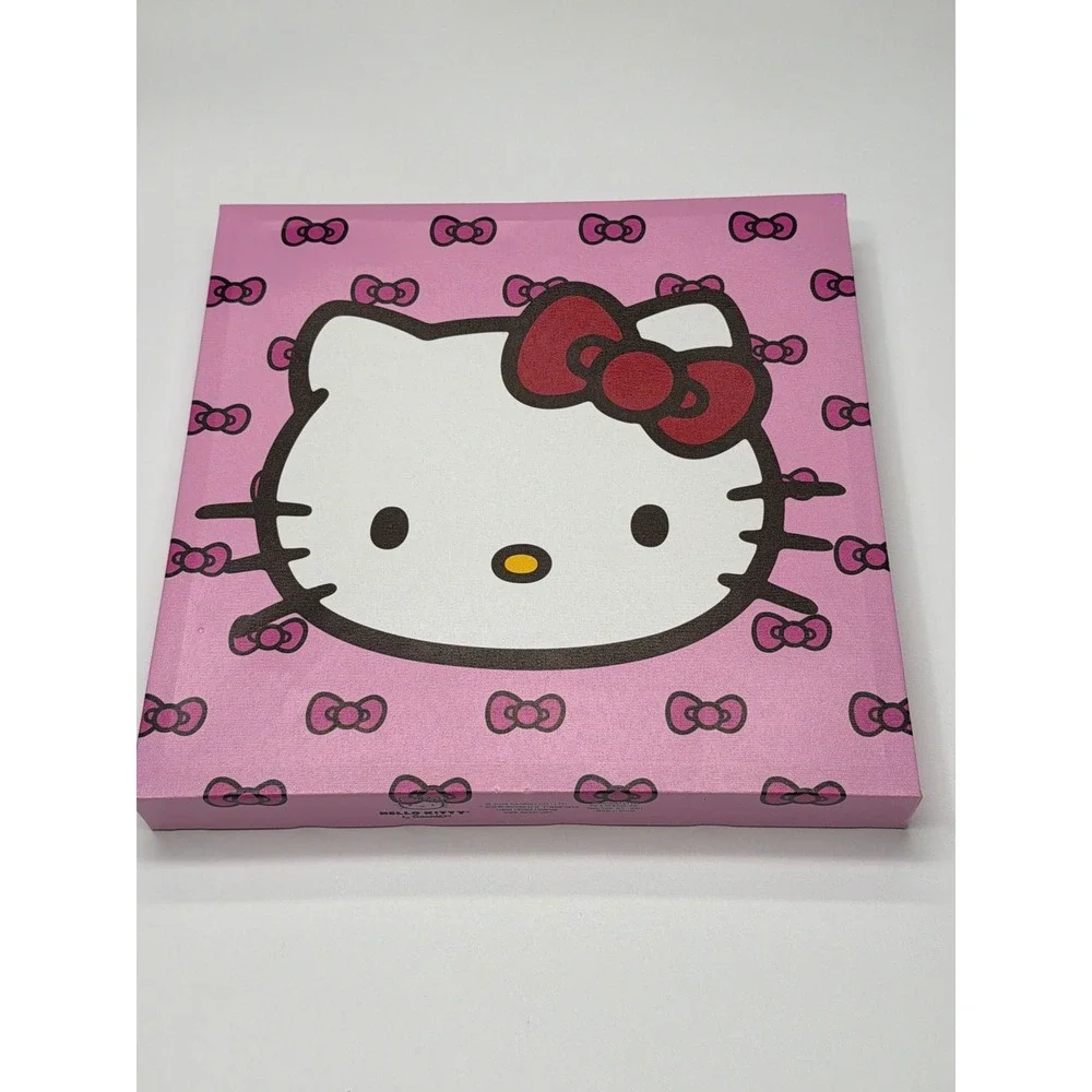 Sanrio Hello Kitty Pink Bow Pattern Square Canvas Wall Art 12x12‎ Idea Nuova